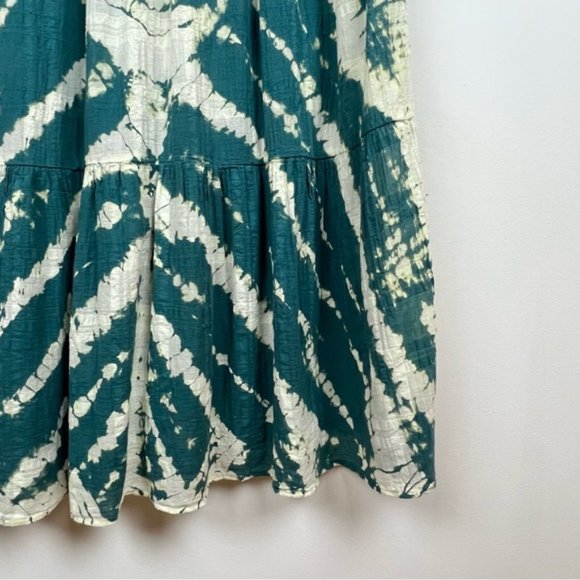 Young Fabulous and Broke Tie Dye Dawn Dress in Dark Green/ Teal and White - Picture 8 of 14